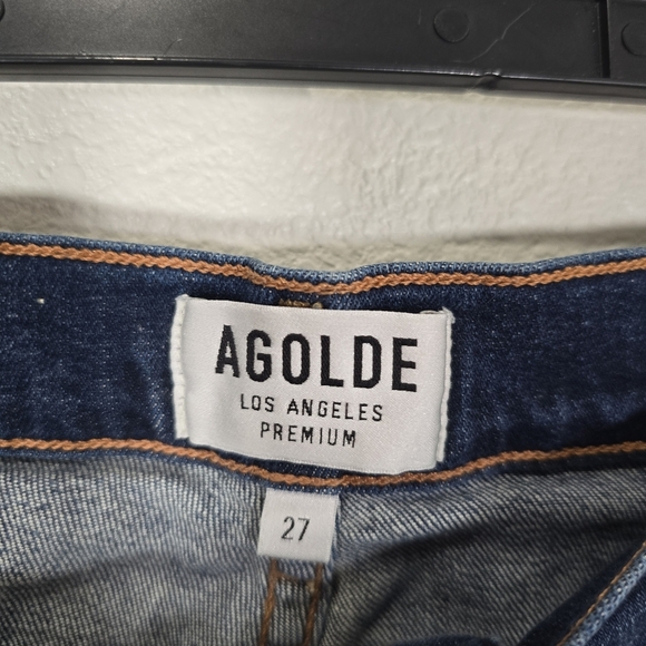 Agolde Isabel Slim Fit Boyfriend Starwood Slight Distressed Jeans Size 27 - Picture 11 of 13